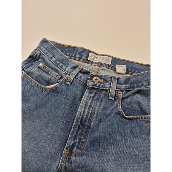 Vintage Abercrombie & Fitch Jeans Women's 8 Blue Y2K Bootcut USA 30x30 90s - Picture 3 of 14